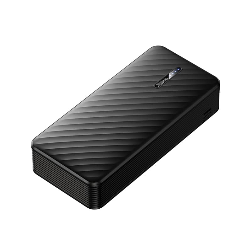 Powerbank Borofone 20000mAh BJ84A Smooth USB - s USB, Type C, Lightning a Micro USB kabelem černá - náhled 5