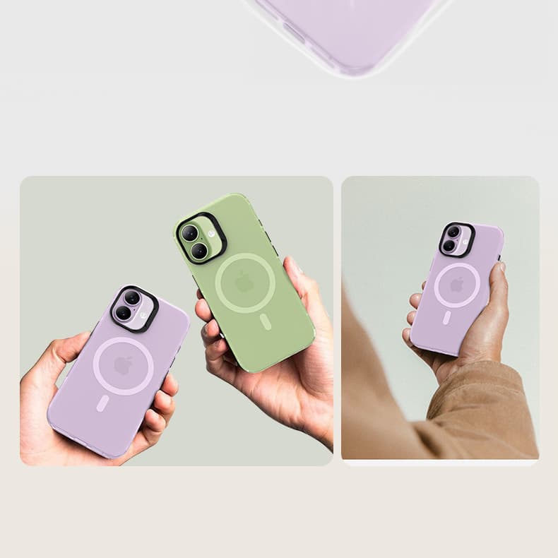 Magnetický kryt Lucid Armor (C067) pro iPhone 17 s tlačítkem pro ovládání fotoaparátu Benks fialový - náhled 5