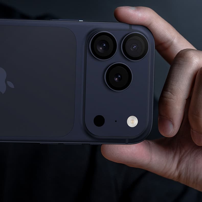 Ochranné tvrzené safírové sklo Benks na fotoaparát pro iPhone 17 Pro-17 Pro Max stříbrné - náhled 5