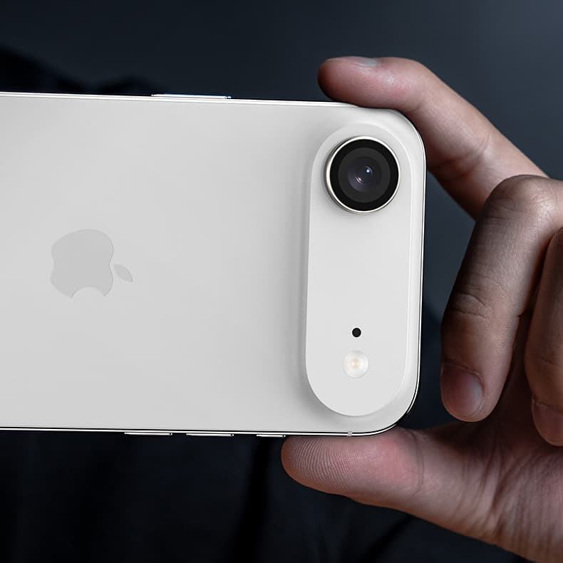Tvrzené ochranné sklo na fotoaparát Benks Glass Warrior pro iPhone Air světle modré - náhled 5