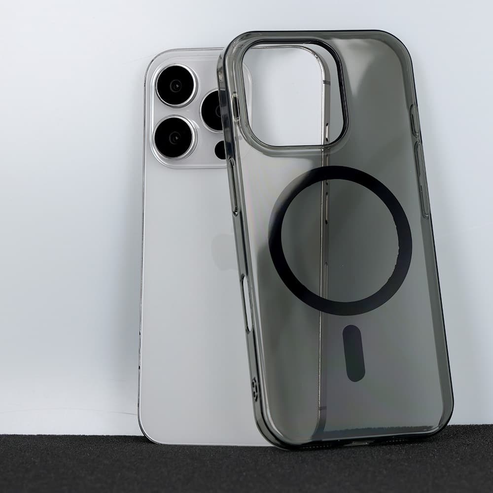 Zadní kryt Transparent Slim Magsafe pro iPhone 16 Pro Max černý - náhled 4