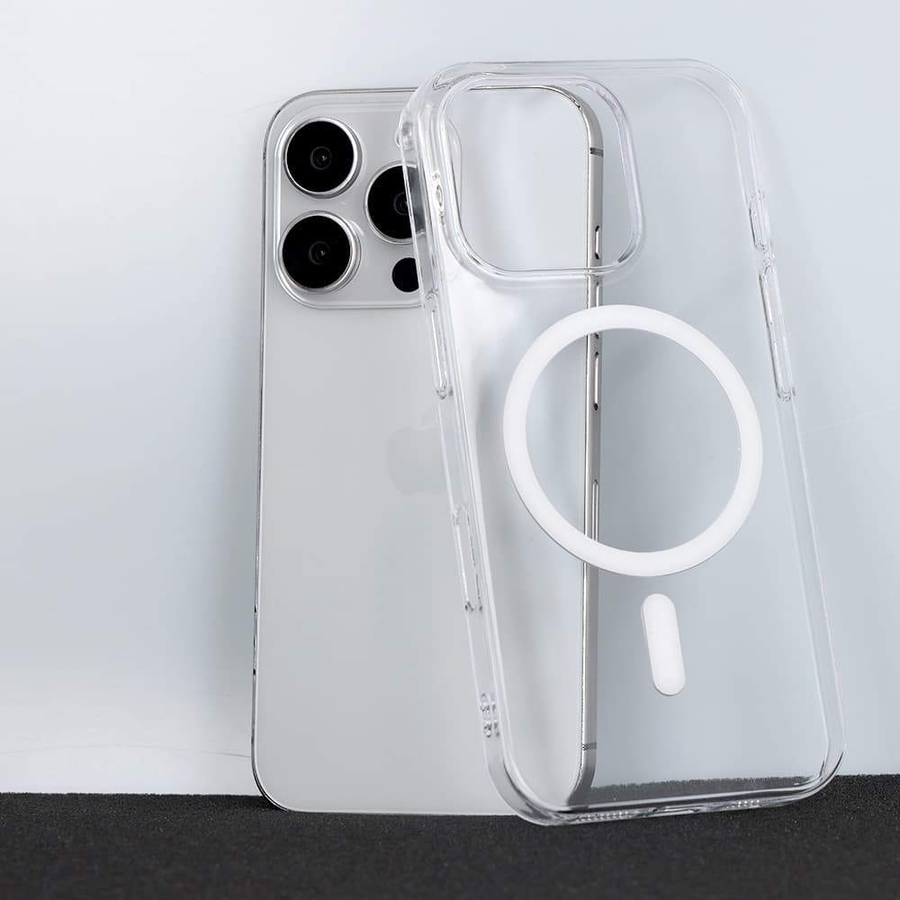 Zadní kryt Transparent Slim Magsafe pro iPhone 16 Pro Max bílý - náhled 4