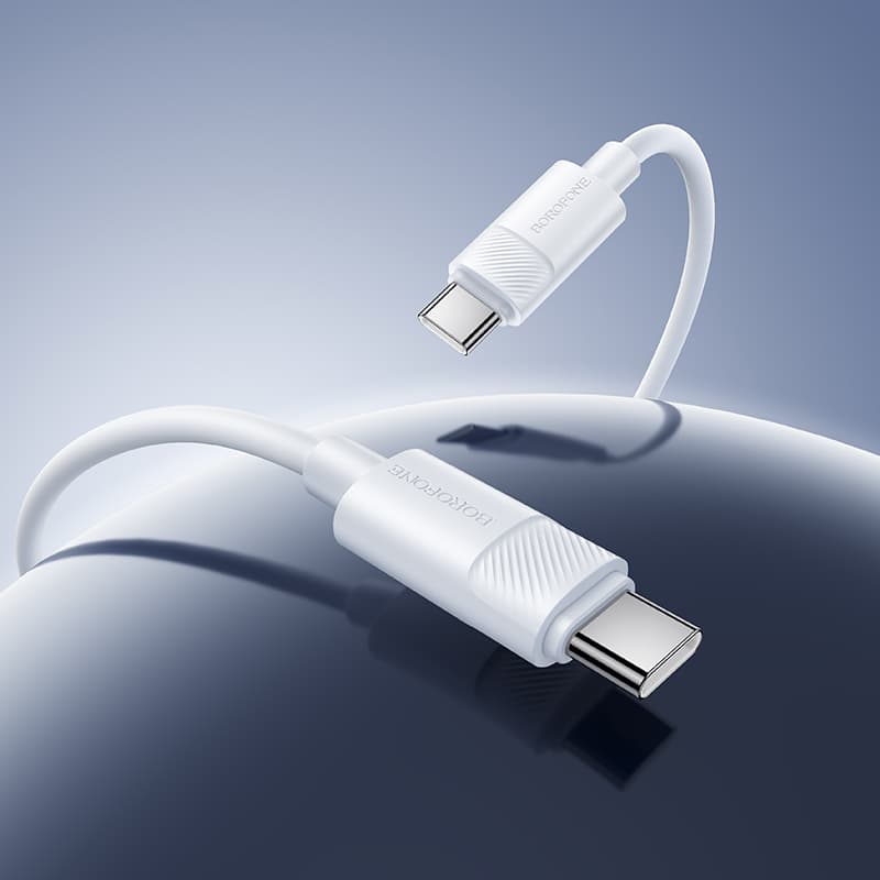 Kabel Borofone BX123 Leya - Type C to Type C - PD 60W 3A 1 m černý - náhled 5