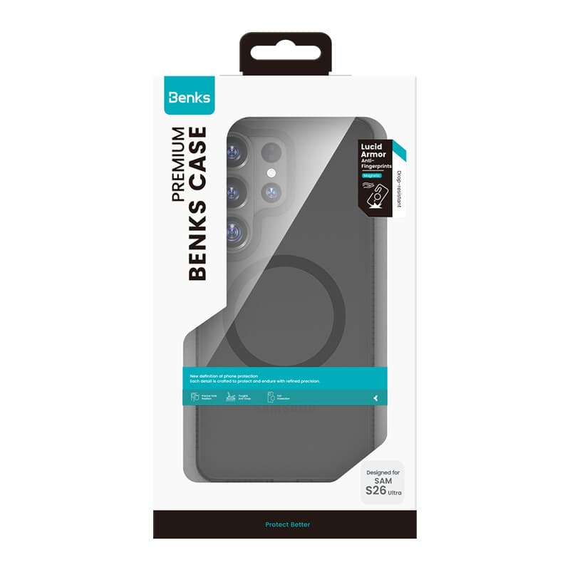 Zadní kryt Benks Magnetic Lucid Armor (A048) pro Samsung Galaxy S26 černý - náhled 5