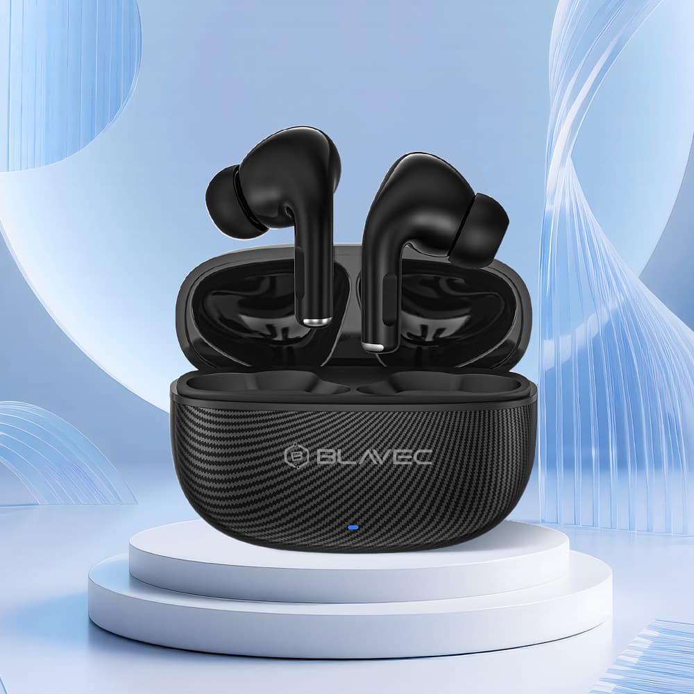 Bezdrátová sluchátka Blavec Bluetooth TWS BW-02 Carbon (BW02-B) černá - náhled 5