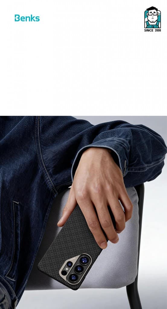 Kryt Benks Magnetic ArmorAir Kevlar 600D pro Samsung Galaxy S26, černý - náhled 5