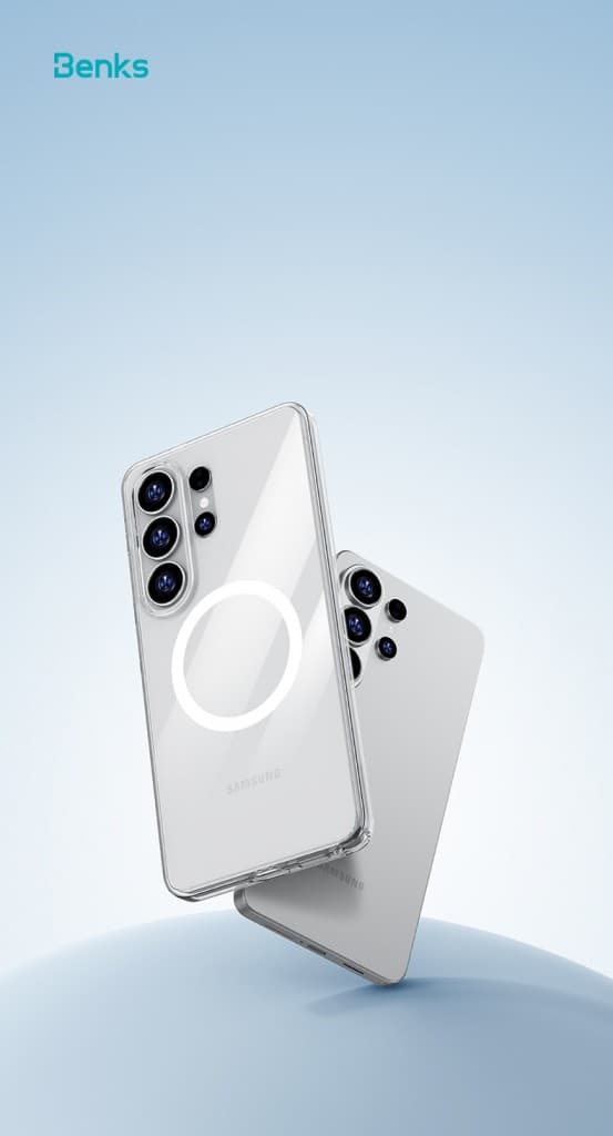 Magnetický čirý kryt Benks Crystal pro Samsung Galaxy S26 Ultra - transparentní - náhled 5