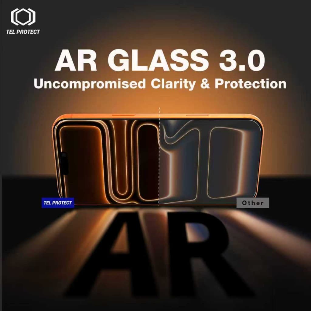 Ochranné tvrzené sklo Tel Protect 10X AR 3.0 AntiReflective Titanium pro iPhone 17 Pro - náhled 5