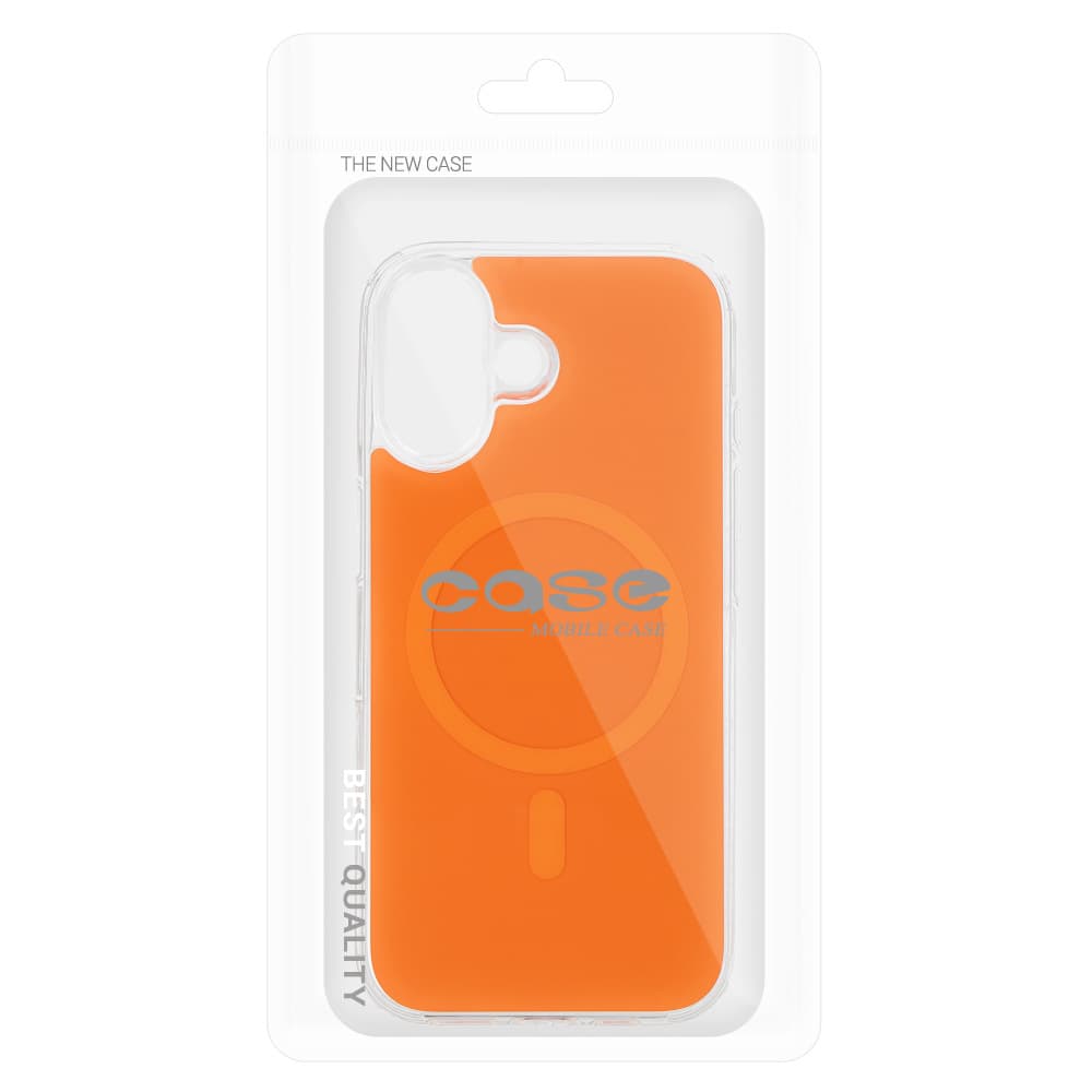 Ochranný kryt Glossy MagSafe pro iPhone 16 oranžový - náhled 4