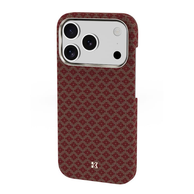 Kryt Benks Magnetic Armor Air Armor Grid Kevlar Metal Frame 600D (H069) pro iPhone 17 Pro oranžový - náhled 5