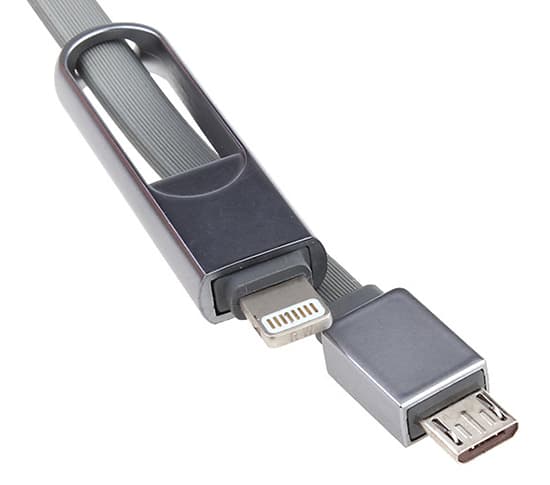 Nabíječka do auta REMAX RCC-103 2v1 vč. microUSB a Lightning datového kabelu 3.4A stříbrná - náhled 3