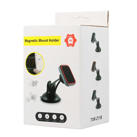 Magnetický držák do auta TopQ TXR černo-červený - náhled 5
