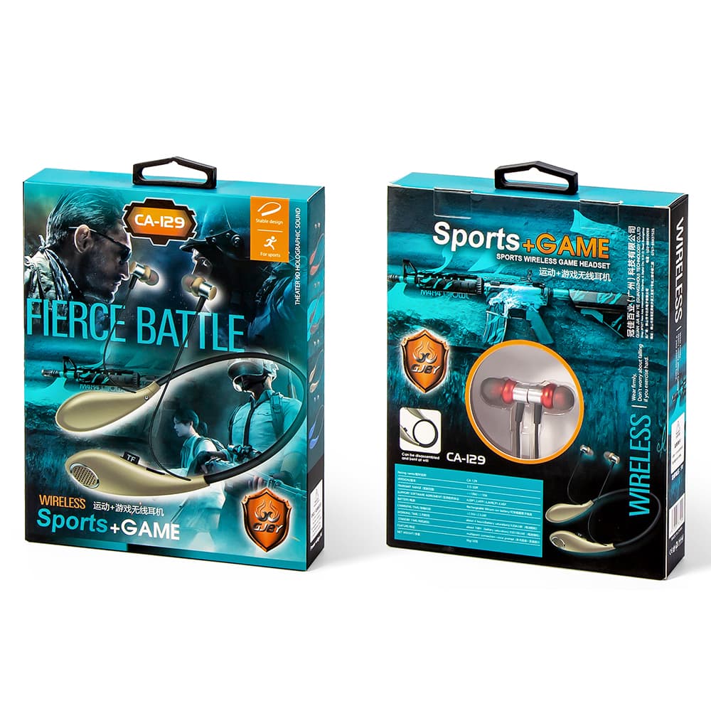 Bluetooth sluchátka GJBY SPORTS CA-129 červená - náhled 5
