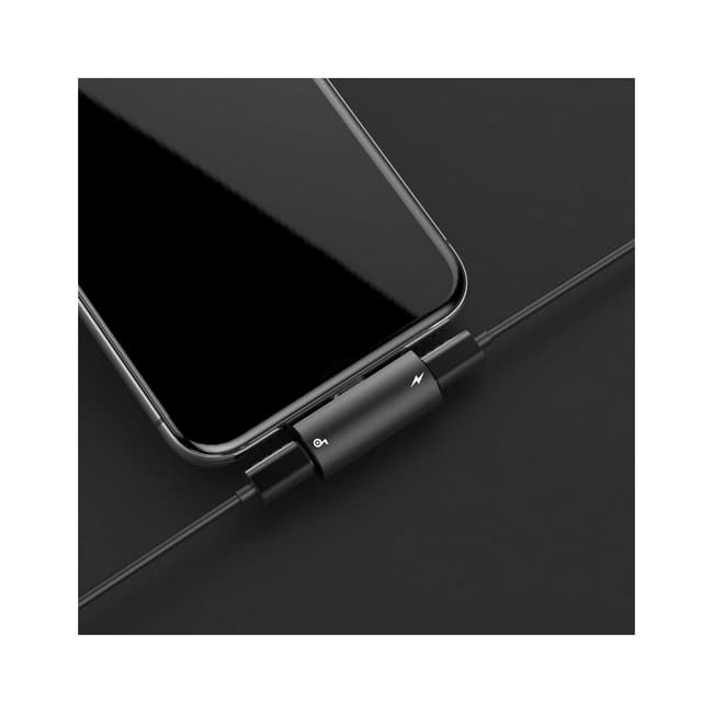 Adaptér Baseus L46 Lightning - 2× Lightning černý 75594 - náhled 3