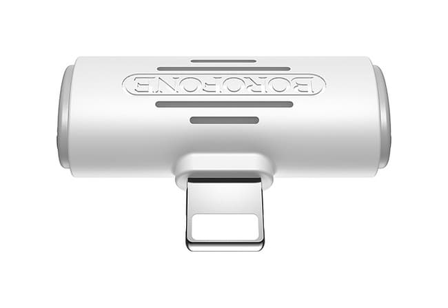 Adaptér Borofone BV6 Lightning - 2× Lightning bílý 75596 - náhled 3