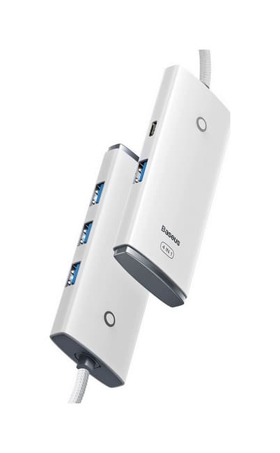 Adaptér Baseus HUB USB-C (Type-C) - 4x USB-A bílý 92795 - náhled 2