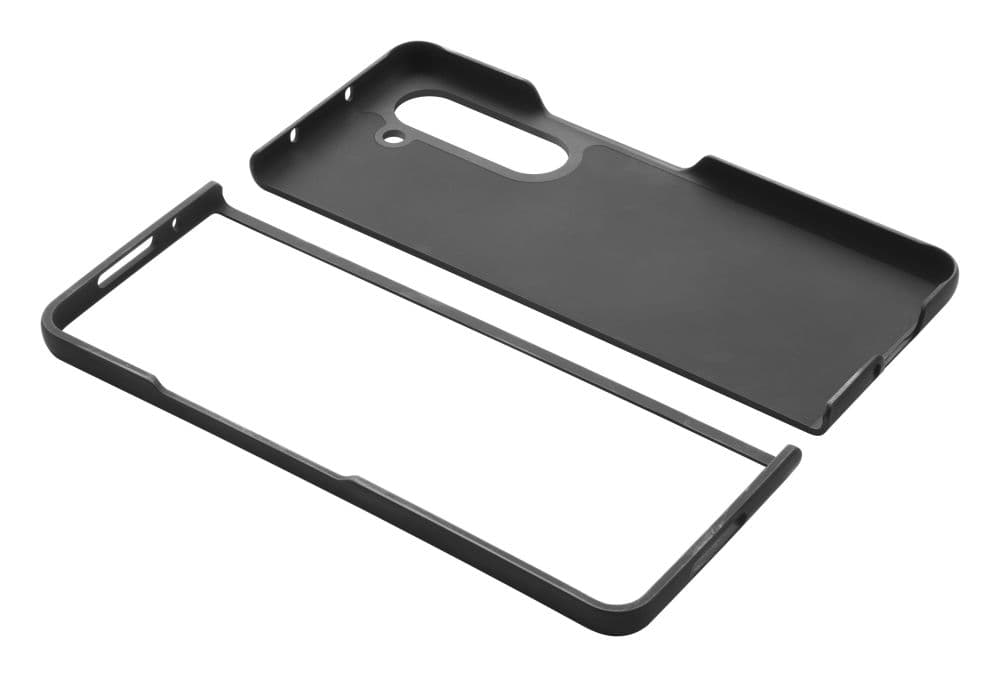 Ochranný kryt Cellularline Fit Duo pro Samsung Galaxy Z Fold5, PU kůže, černý - náhled 2