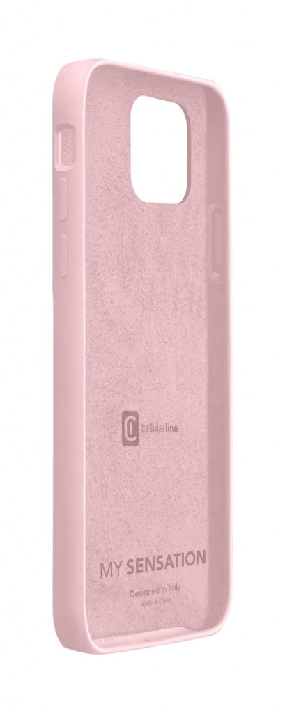 Ochranný silikonový kryt Cellularline Sensation Apple iPhone 12 Pro Max, starorůžový - náhled 2