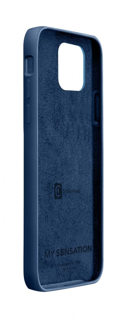 Ochranný silikonový kryt Cellularline Sensation pro Apple iPhone 12 Pro Max, navy blue - náhled 2