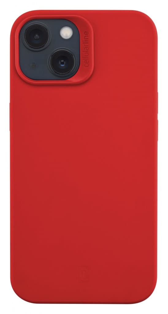 Ochranný silikonový kryt Cellularline Sensation pro Apple iPhone 14, červený - náhled 2