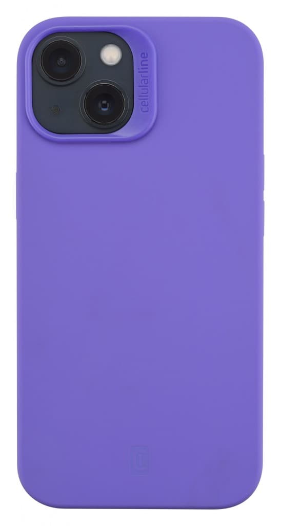 Ochranný silikonový kryt Cellularline Sensation pro Apple iPhone 14, fialový - náhled 2