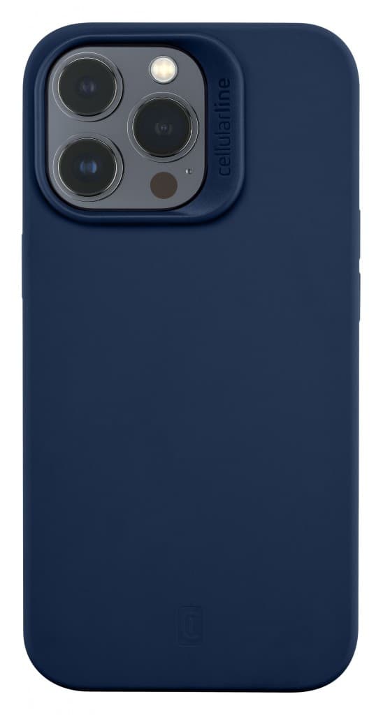 Ochranný silikonový kryt Cellularline Sensation pro Apple iPhone 14 PRO, modrý - náhled 2