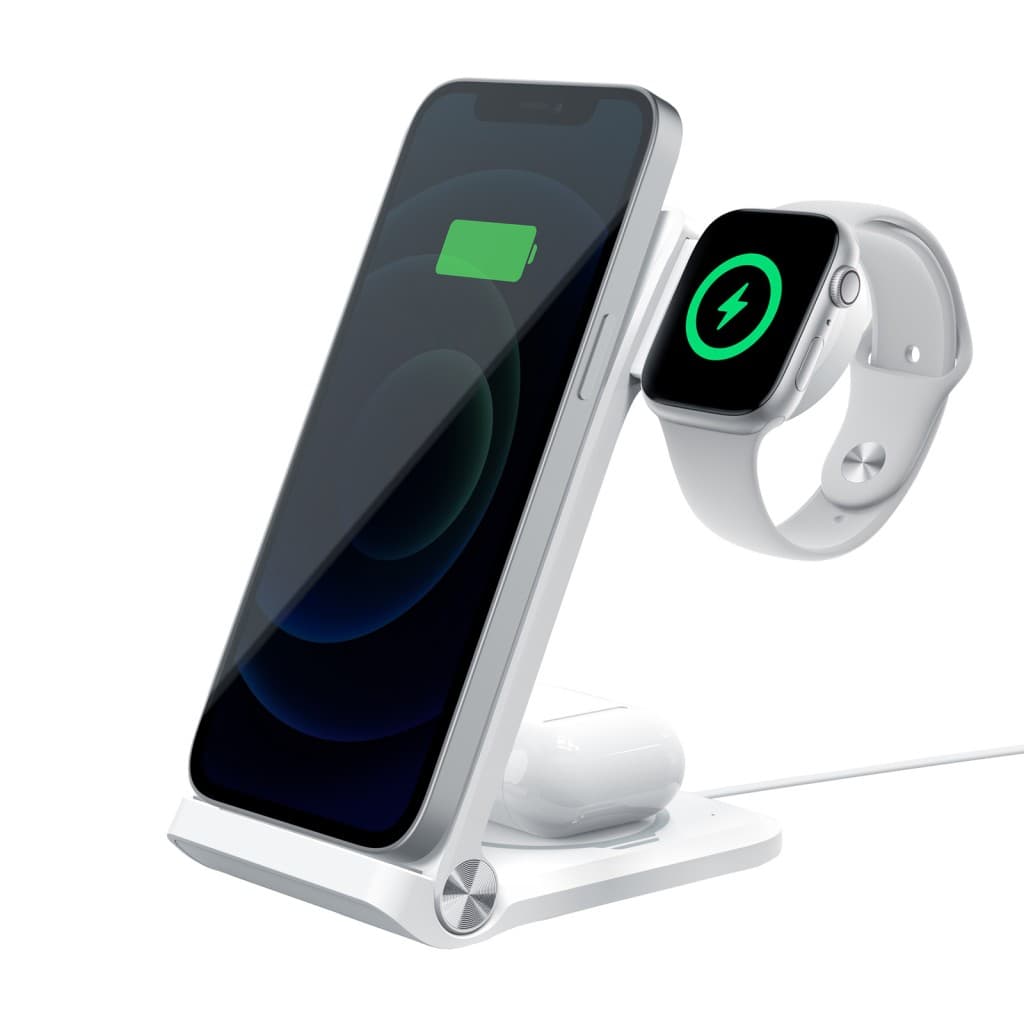 Nillkin PowerTrio 3v1 Bezdrátová Nabíječka pro Apple Watch White (MFI) - náhled 2