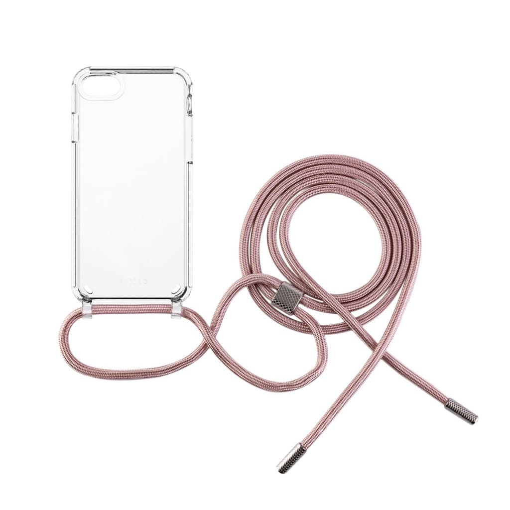 Pouzdro FIXED Pure Neck s růžovou šňůrkou na krk pro Apple iPhone 7/8/SE (2020/2022) - náhled 2