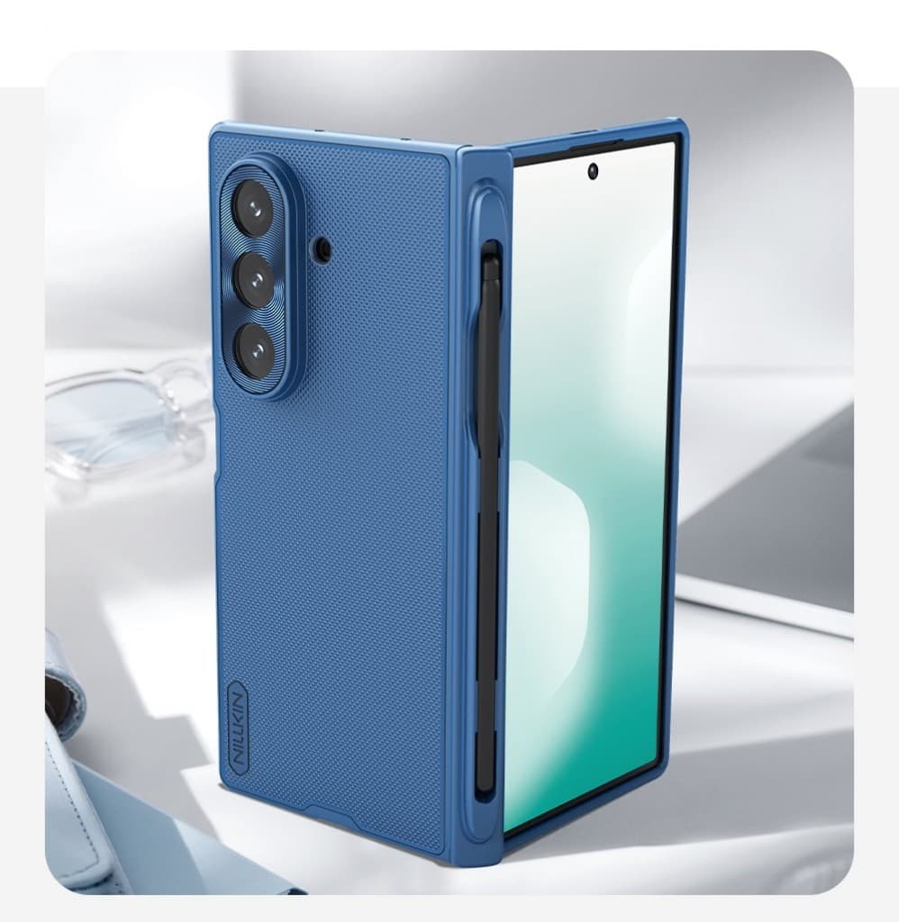Zadní kryt Nillkin Super Frosted FOLD Magnetic Pen Slot pro Samsung Galaxy Z Fold 7 Blue - náhled 5