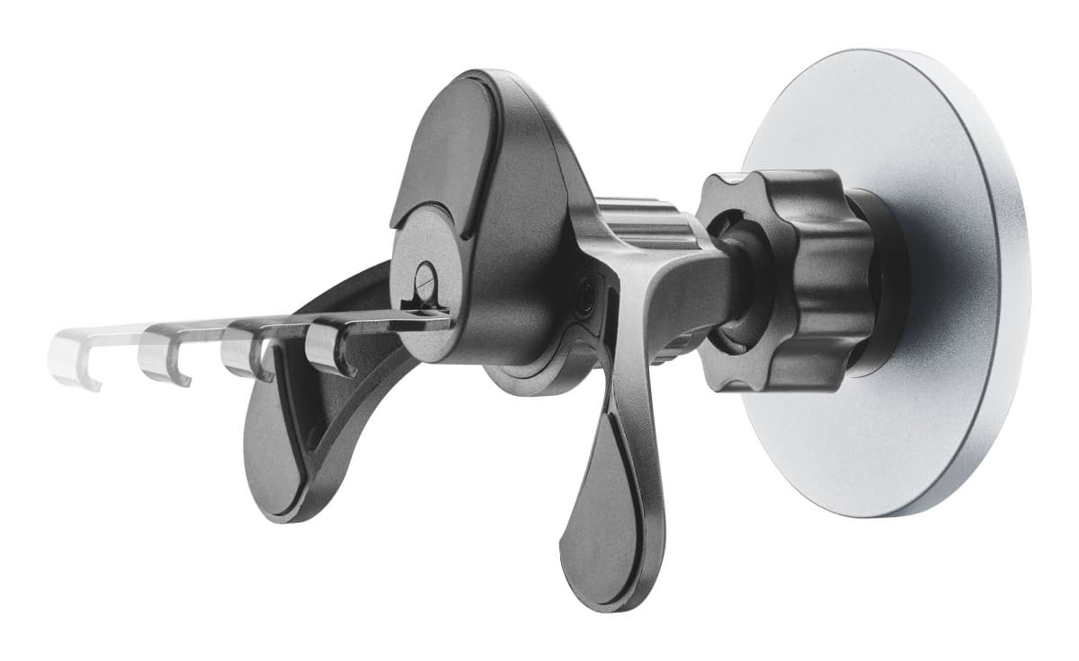 Magnetický držák Cellularline Touch Mag Air Vents s uchycením do mřížky ventilace a podporou MagSafe, černý - náhled 2