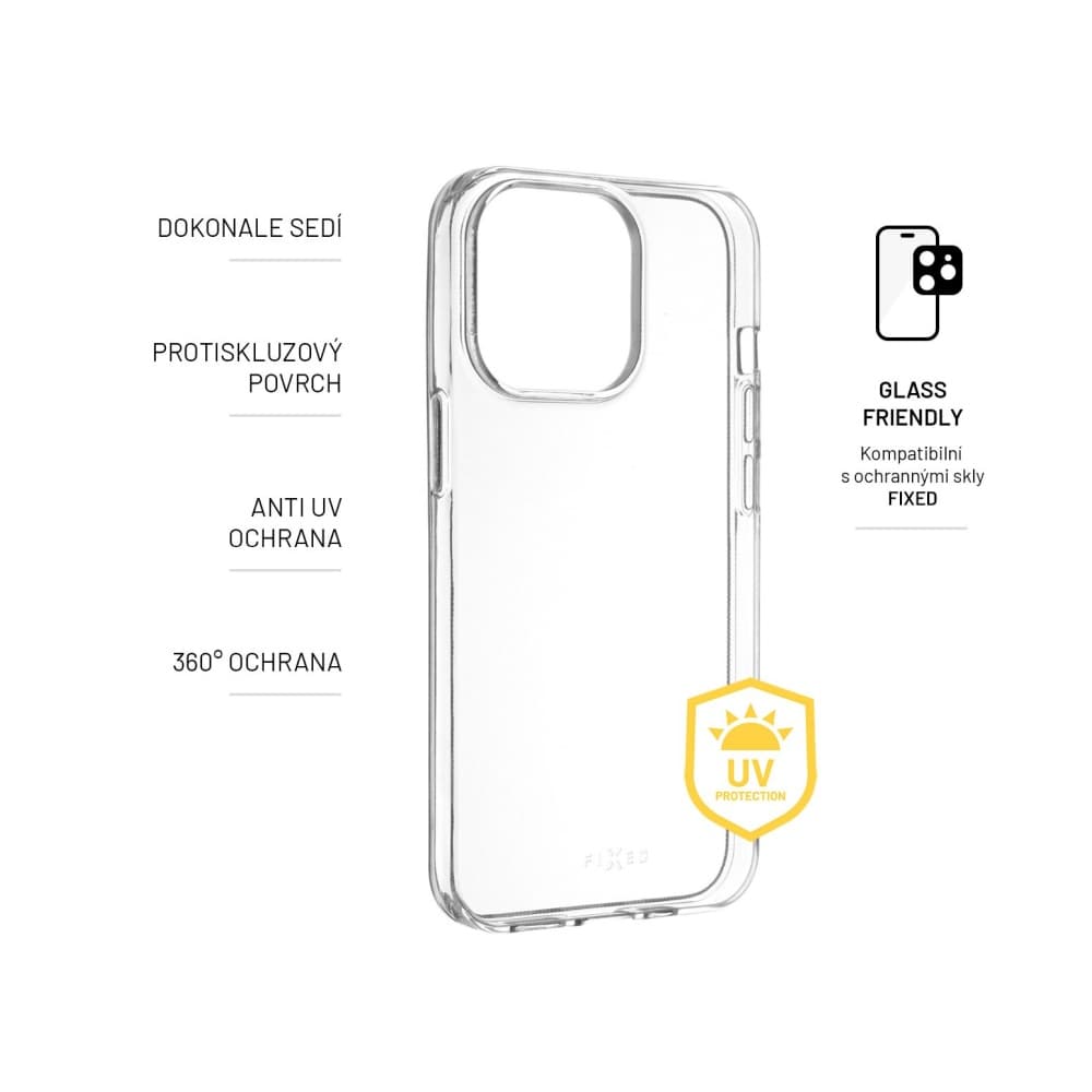TPU gelové pouzdro FIXED Slim AntiUV pro Samsung A34, čiré - náhled 2