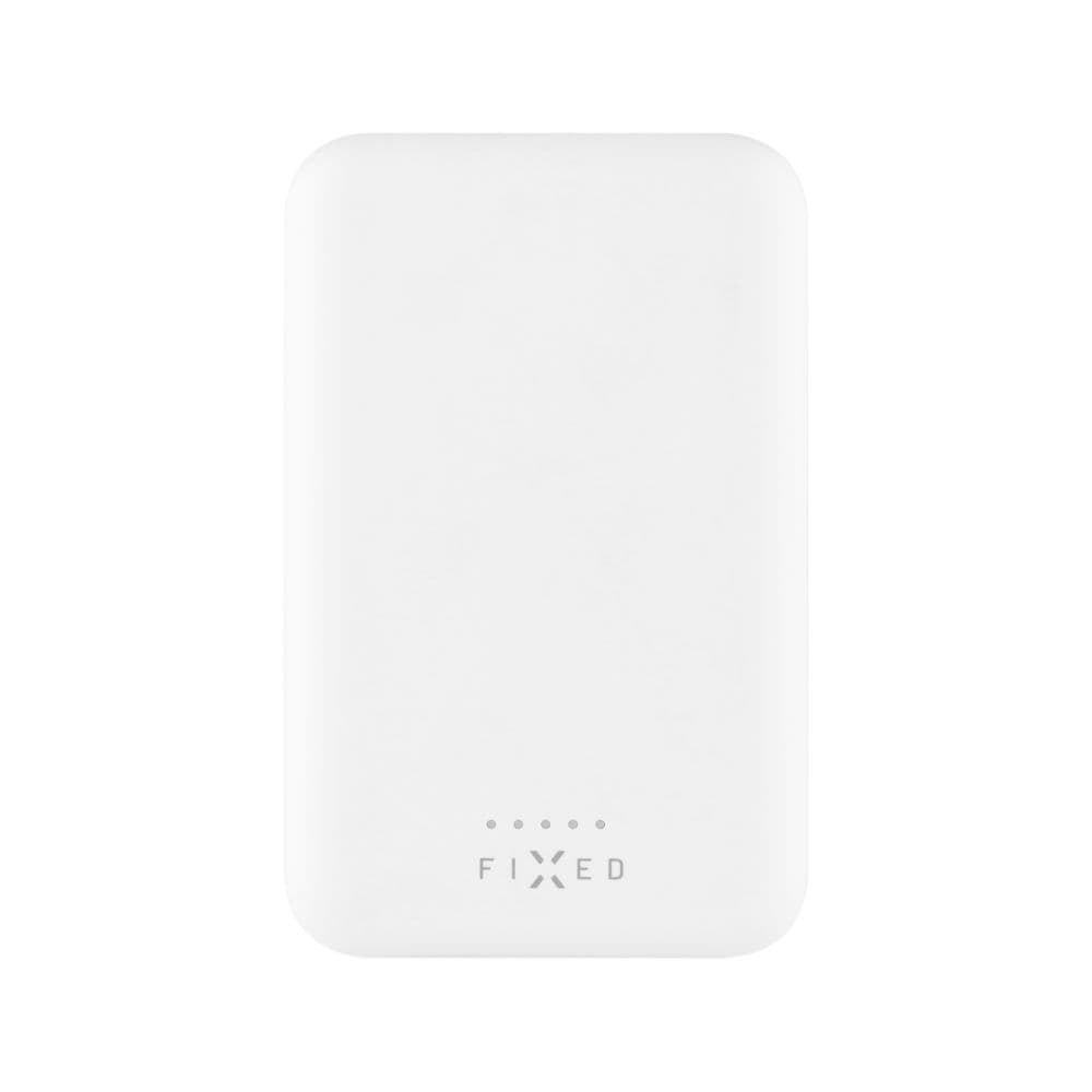 Powerbanka FIXED MagZen s bezdrátovým nabíjením a podporou Magsafe, 6 000 mAh, bílá - náhled 2