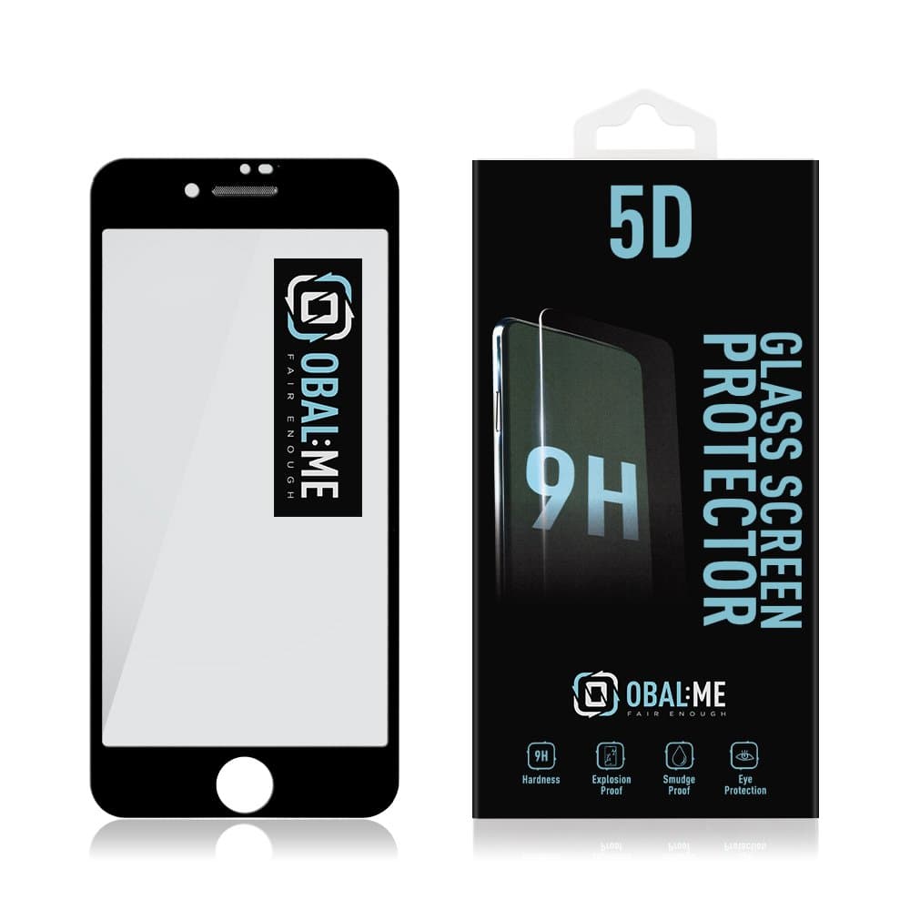 Obal:Me 5D Tvrzené Sklo pro Apple iPhone 7/8/SE2020/SE2022 Black - náhled 2