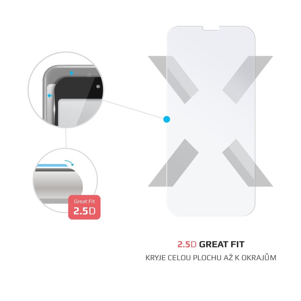 Ochranné tvrzené sklo FIXED pro Apple iPhone 15, čiré - náhled 2