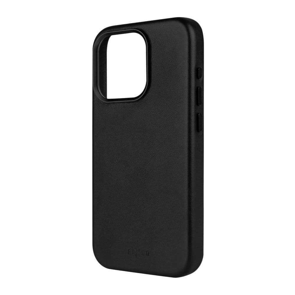 Kožený zadní kryt FIXED MagLeather s podporou MagSafe pro Apple iPhone 15 Pro Max, černý - náhled 2