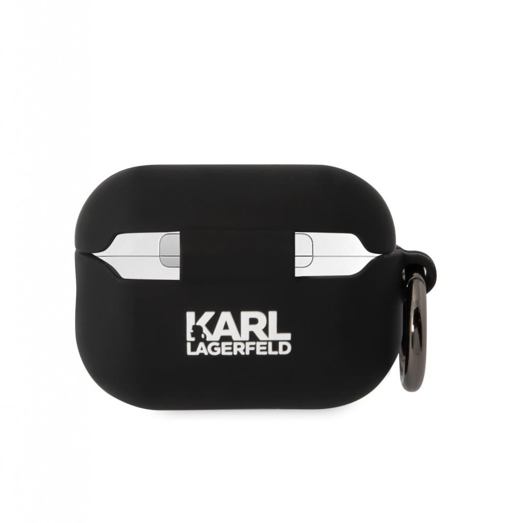 Karl Lagerfeld 3D Logo NFT Choupette Head Silikonové Pouzdro pro Airpods Pro 2 Black - náhled 2