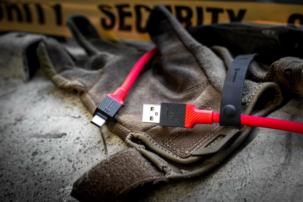 Tactical Fat Man Cable USB-C/Lightning 1m Red - náhled 2