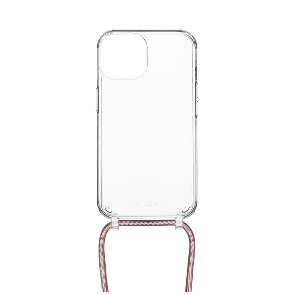 Pouzdro FIXED Pure Neck s růžovou šňůrkou na krk pro Samsung Galaxy S24 - náhled 2