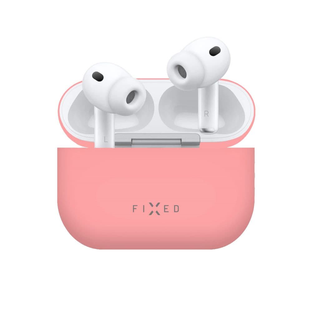 Ultratenké silikonové pouzdro FIXED Silky pro Apple AirPods Pro 3, růžové - náhled 2