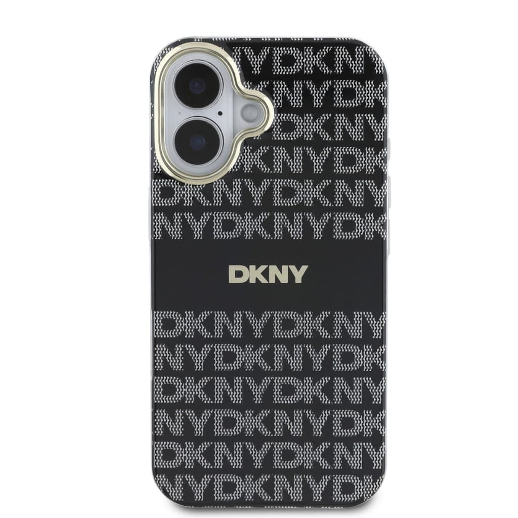 Zadní kryt DKNY PC/TPU Repeat Pattern Tonal Stripe Magsafe pro iPhone 16 Black - náhled 2