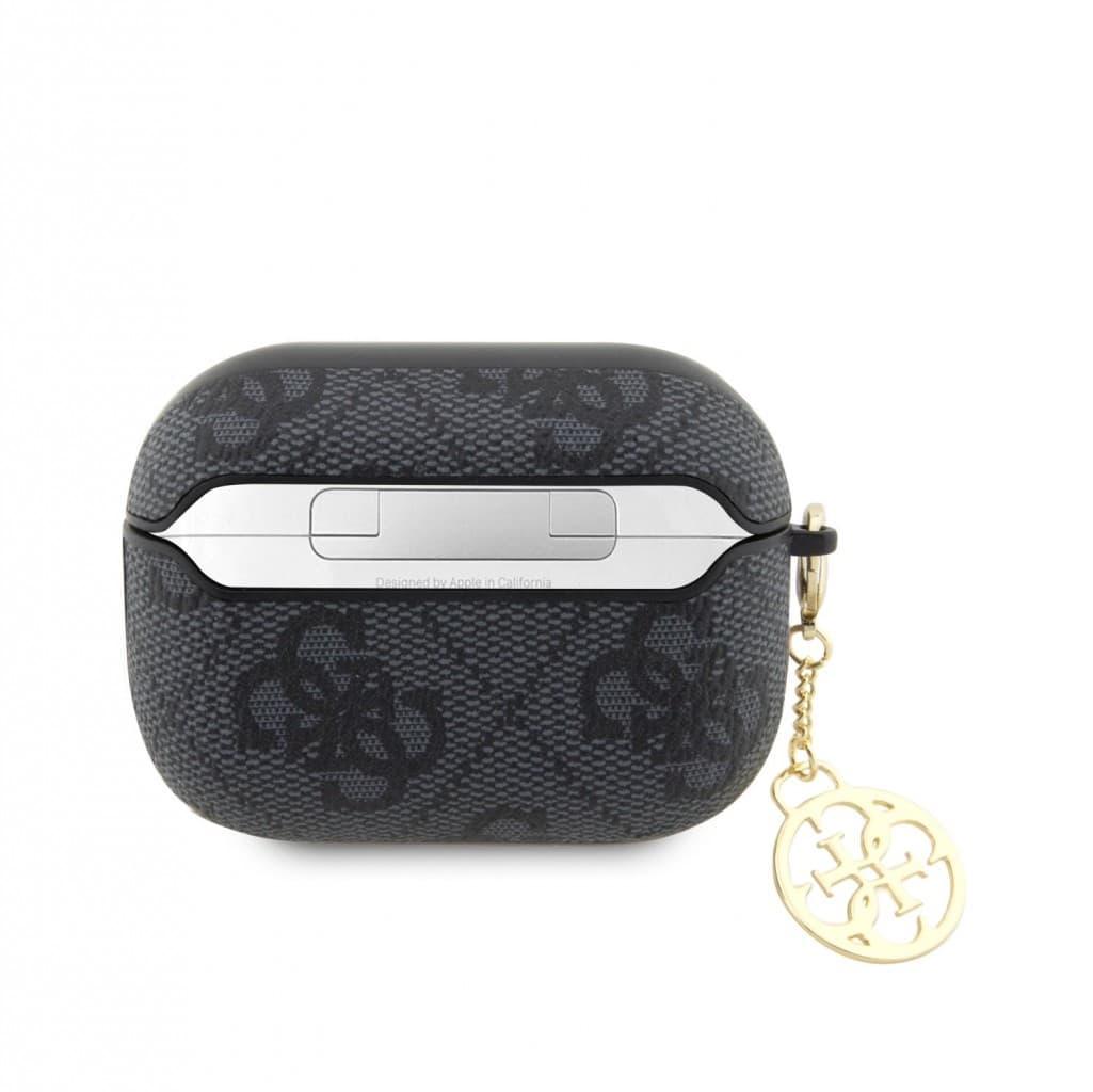 Pouzdro Guess 4G Script Charms PC/PU pro Airpods Pro 2 Black - náhled 2