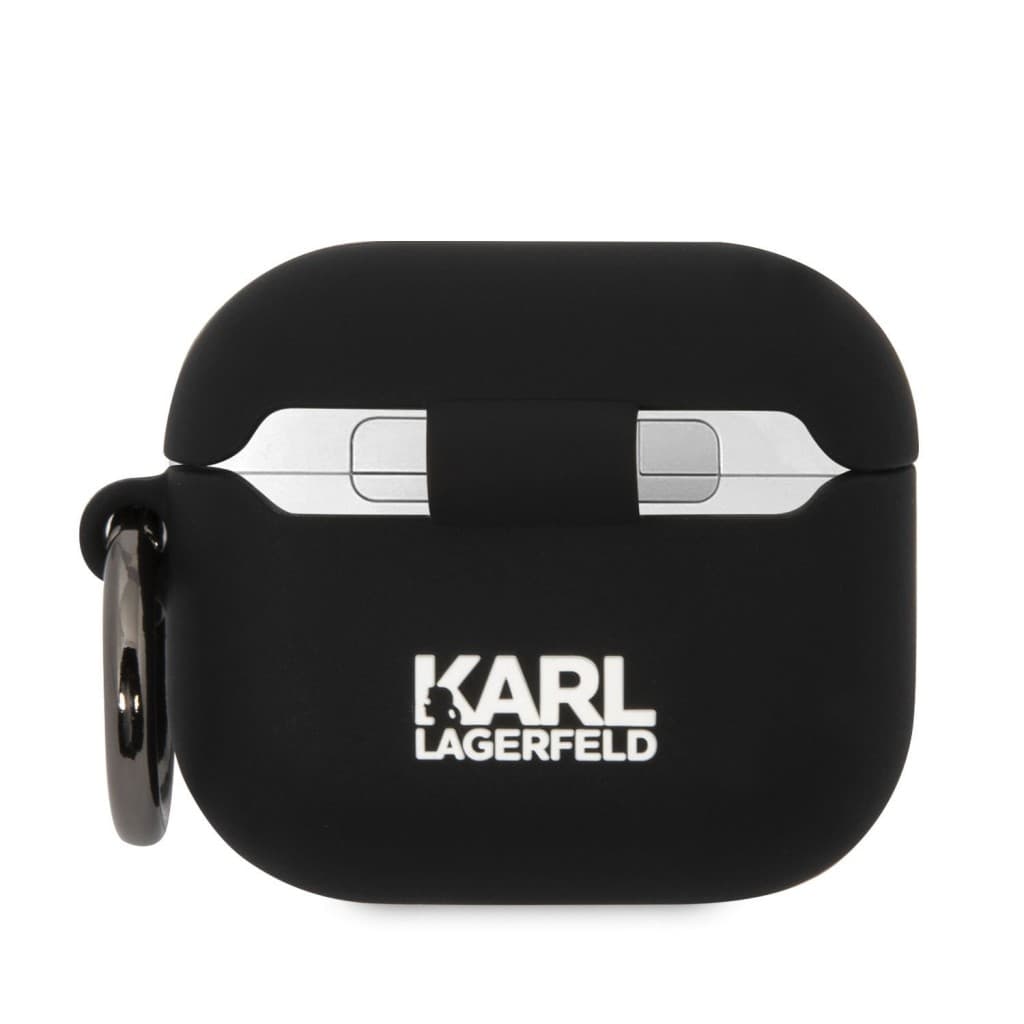 Karl Lagerfeld 3D Logo NFT Karl and Choupette Silikonové Pouzdro pro AirPods 3 Black - náhled 2