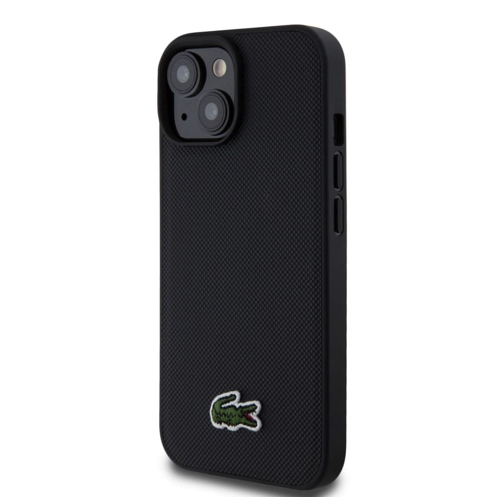 Lacoste Iconic Petit Pique Woven Logo Magsafe Zadní Kryt pro iPhone 15 Black - náhled 2