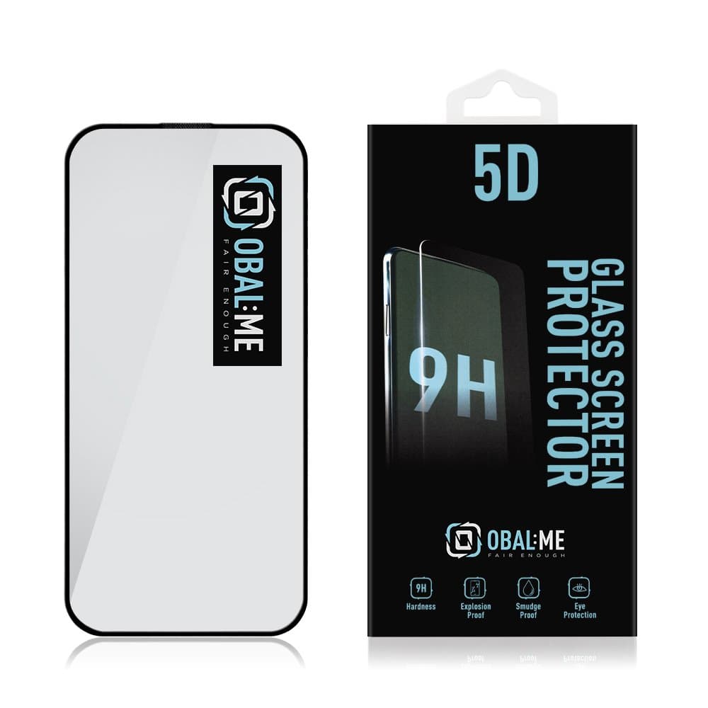 OBAL:ME 5D Tvrzené Sklo pro Apple iPhone 15 - 16 Black - náhled 2