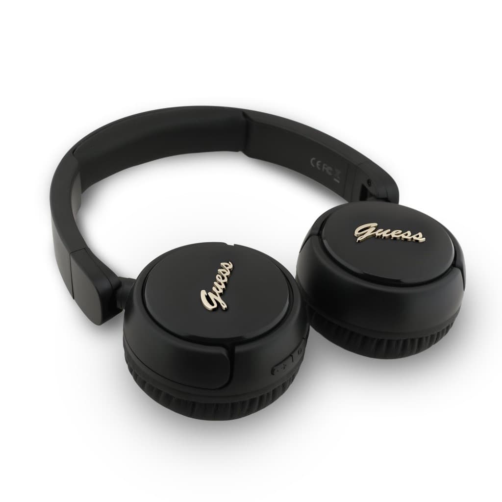Bezdrátová sluchátka Guess Script Metal Logo Black - náhled 2