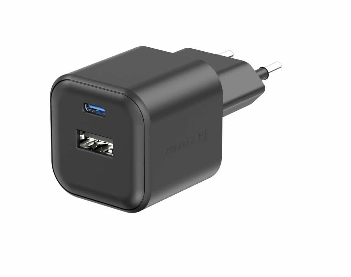 Adaptér Swissten s funkcí rychlonabíjení 27W Dual černý - náhled 2