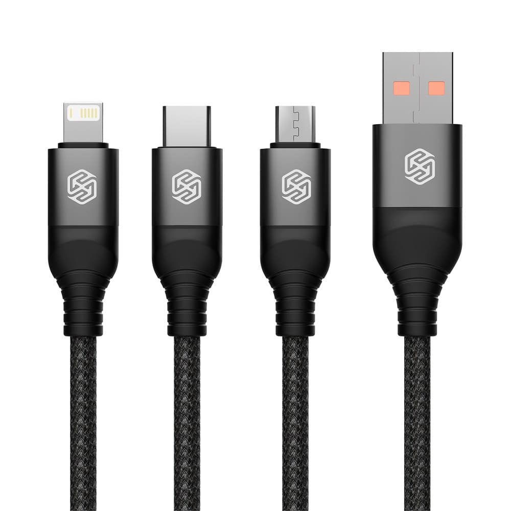Nillkin Datový Kabel Swift Pro 3v1 1,5m Black - náhled 2