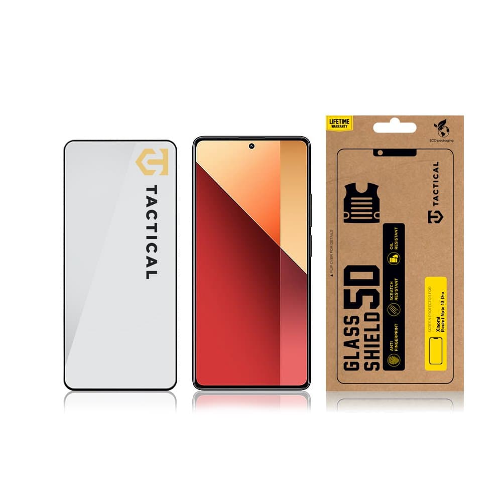 Tvrzené sklo Tactical 5D pro Xiaomi Redmi Note 13 Pro 4G - 5G černé - náhled 2