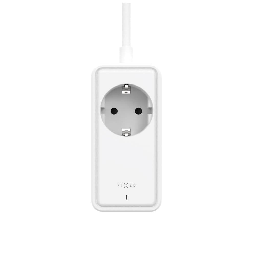 Síťový prodlužovací adaptér FIXED Charging Strip s 2x USB-C a 2x USB, GaN III, 3m, PD 65W, bílý - náhled 2