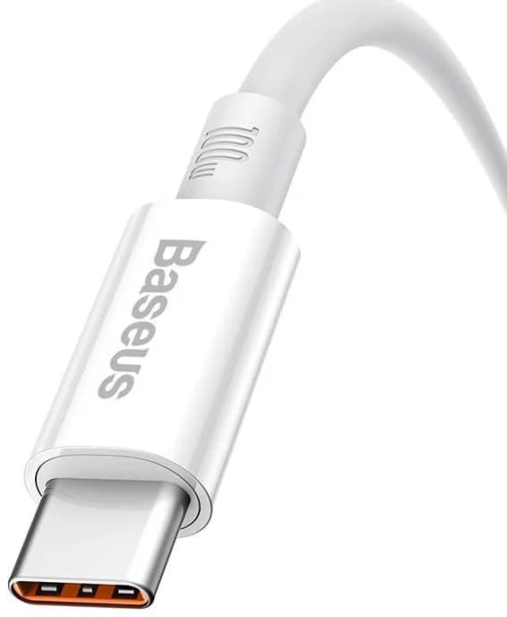 Datový kabel Baseus Superior Series Fast Charging USB-A - USB-C 100W 0.25m Moon White - náhled 2